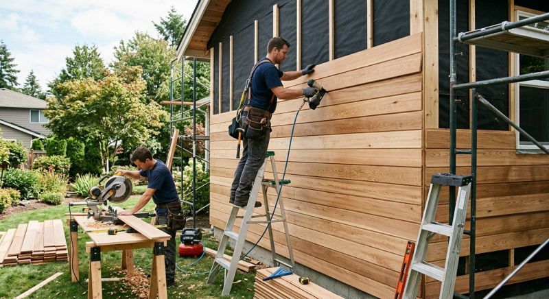 Barn Siding Installation in Huntington, VT
