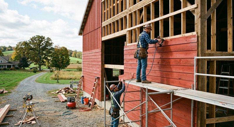 Barn Siding Installation in Addison County, VT