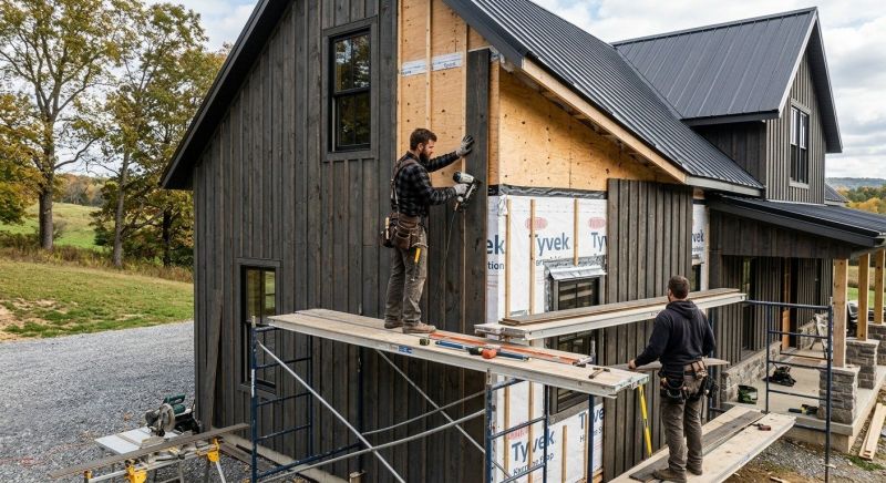 Barn Siding Installation in Pittsfield, VT