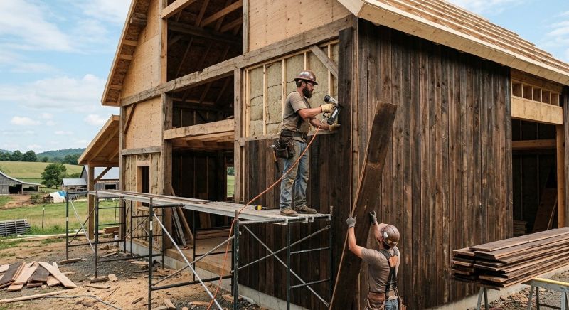 Barn Siding Installation in Warren, VT