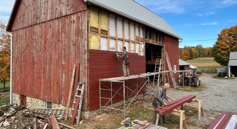 Barn Siding Replacement in Addison County, VT