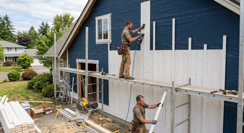 Batten Siding Installation in Bristol, VT