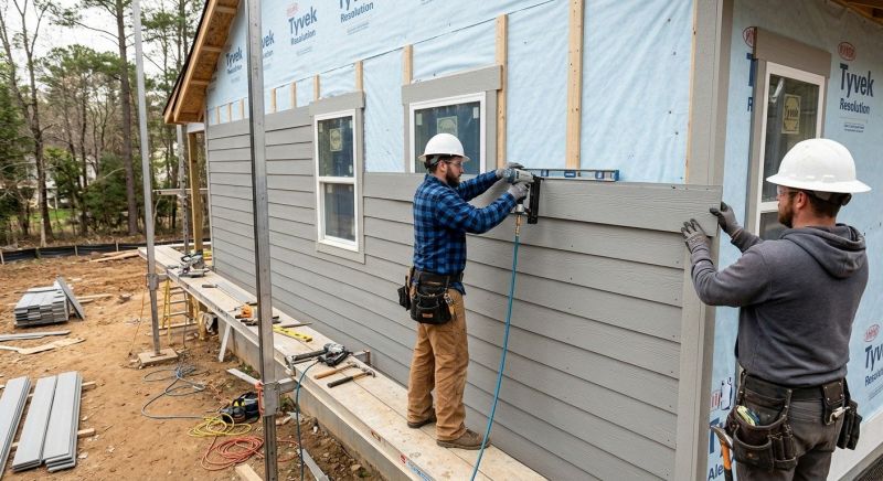 Cement Siding Installation in Huntington, VT