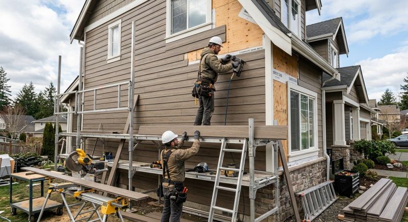 Composite Siding Installation in Bristol, VT