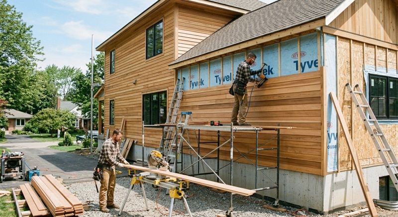 Faux Wood Siding Installation in Bristol, VT