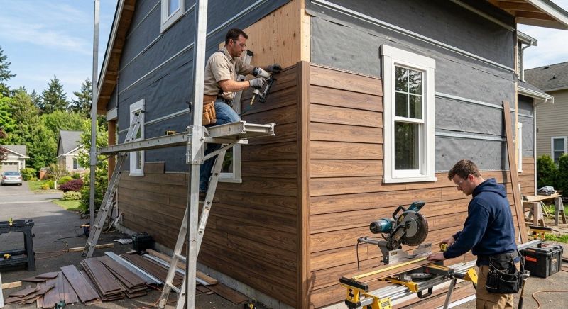 Faux Wood Siding Installation in Waitsfield, VT