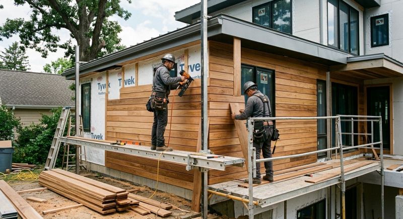 Hardwood Cladding Installation in Addison County, VT