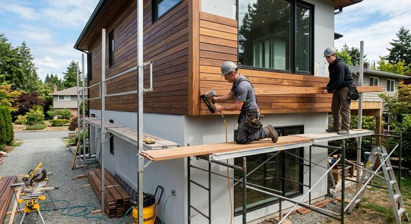 Hardwood Siding Installation in Brandon, VT