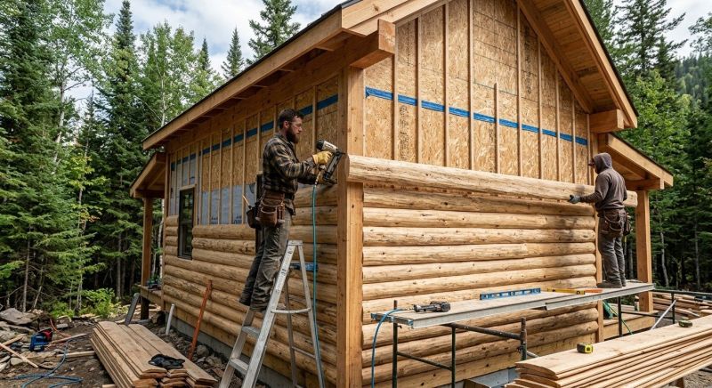 Log Siding Installation in Brandon, VT