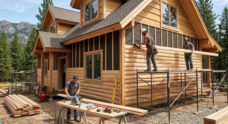 Log Siding Installation in Addison County, VT