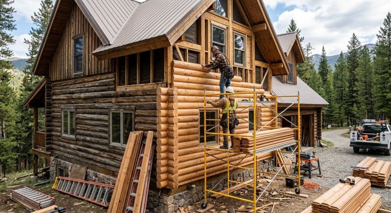 Log Siding Replacement in Addison County, VT