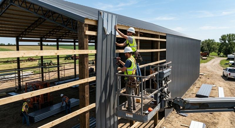Metal Barn Siding Installation in Addison County, VT