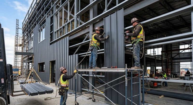 Steel Cladding Installation in Addison County, VT