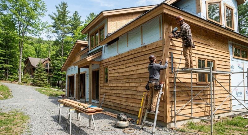 Wood Barn Siding Installation in Addison County, VT