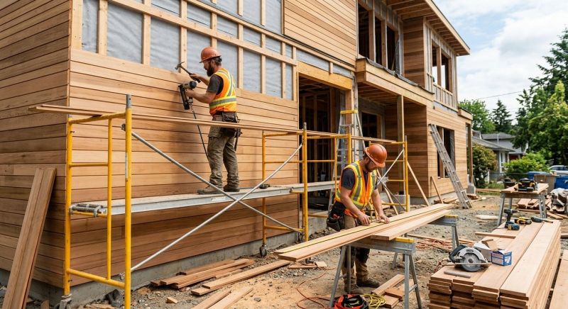 Wood Cladding Installation in Bristol, VT