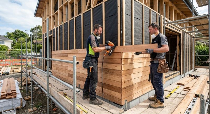 Wood Cladding Installation in Middlebury, VT