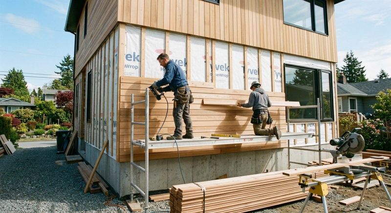 Wood Cladding Installation in Warren, VT